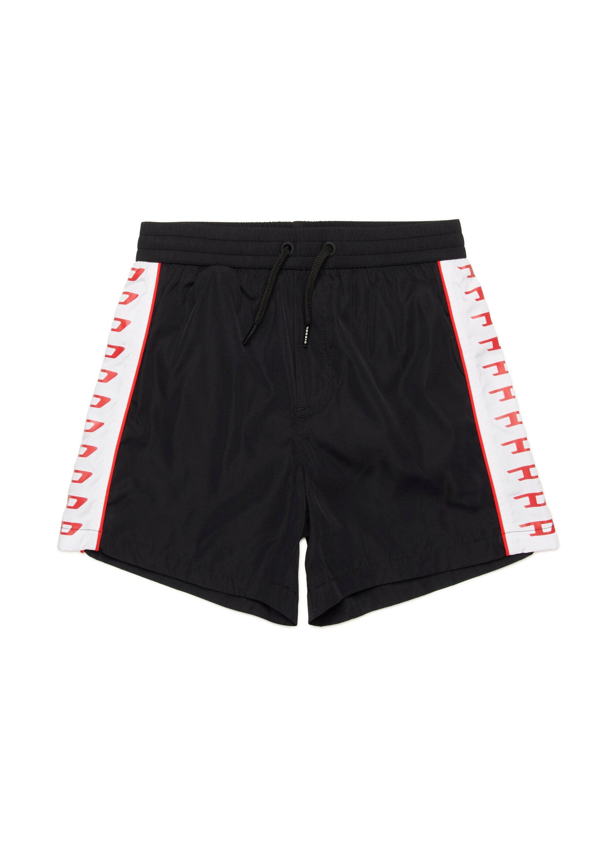 Diesel Kids Costume Boxer Nero con Banda Logata per Bambini