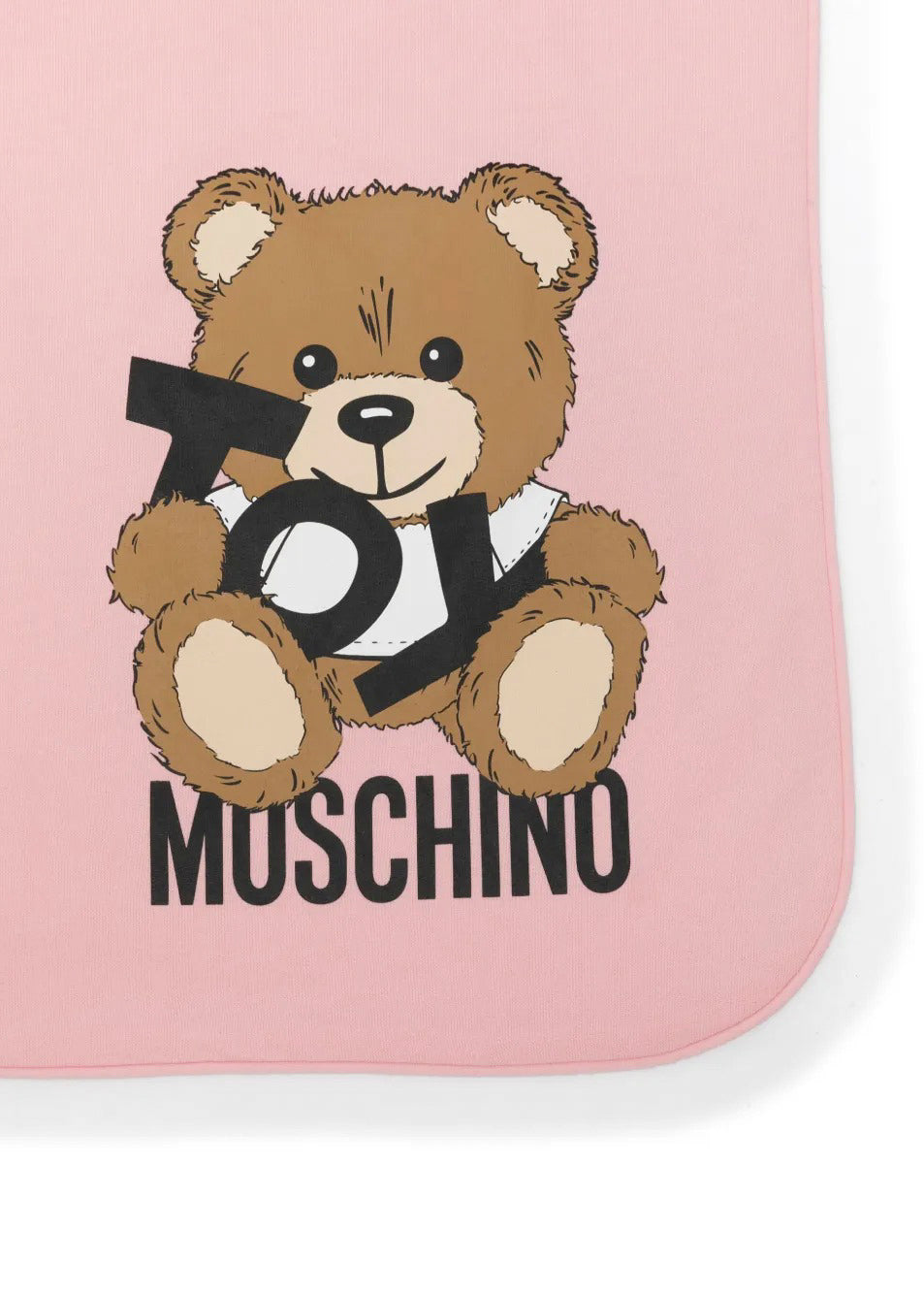 Moschino Kids Coperta Rosa con Stampa Toy per Neonate