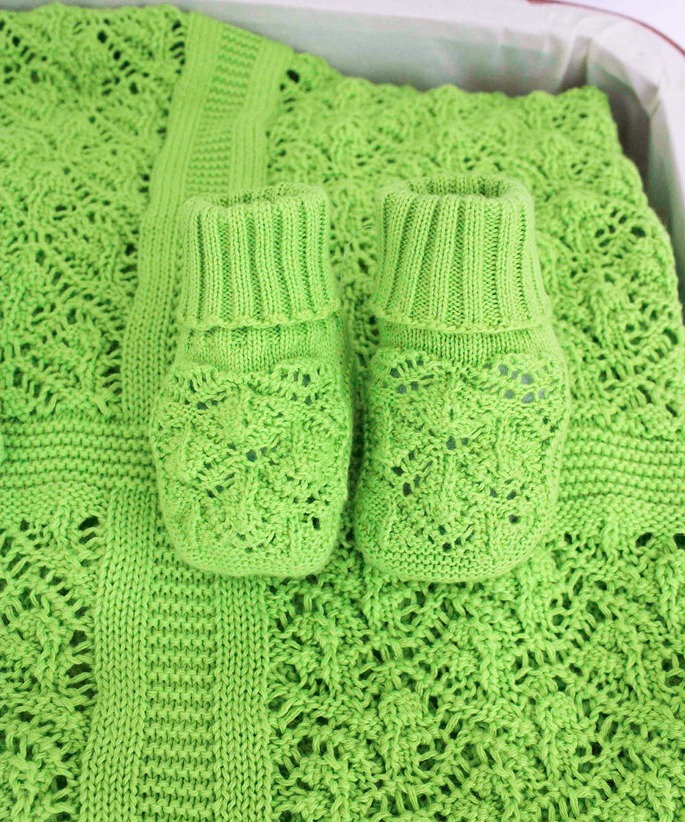 Le Coconne Scarpine Verdi per Neonate (fronte)