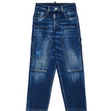 Dsquared2 Kids Jeans Carpenter Blu per Bambini