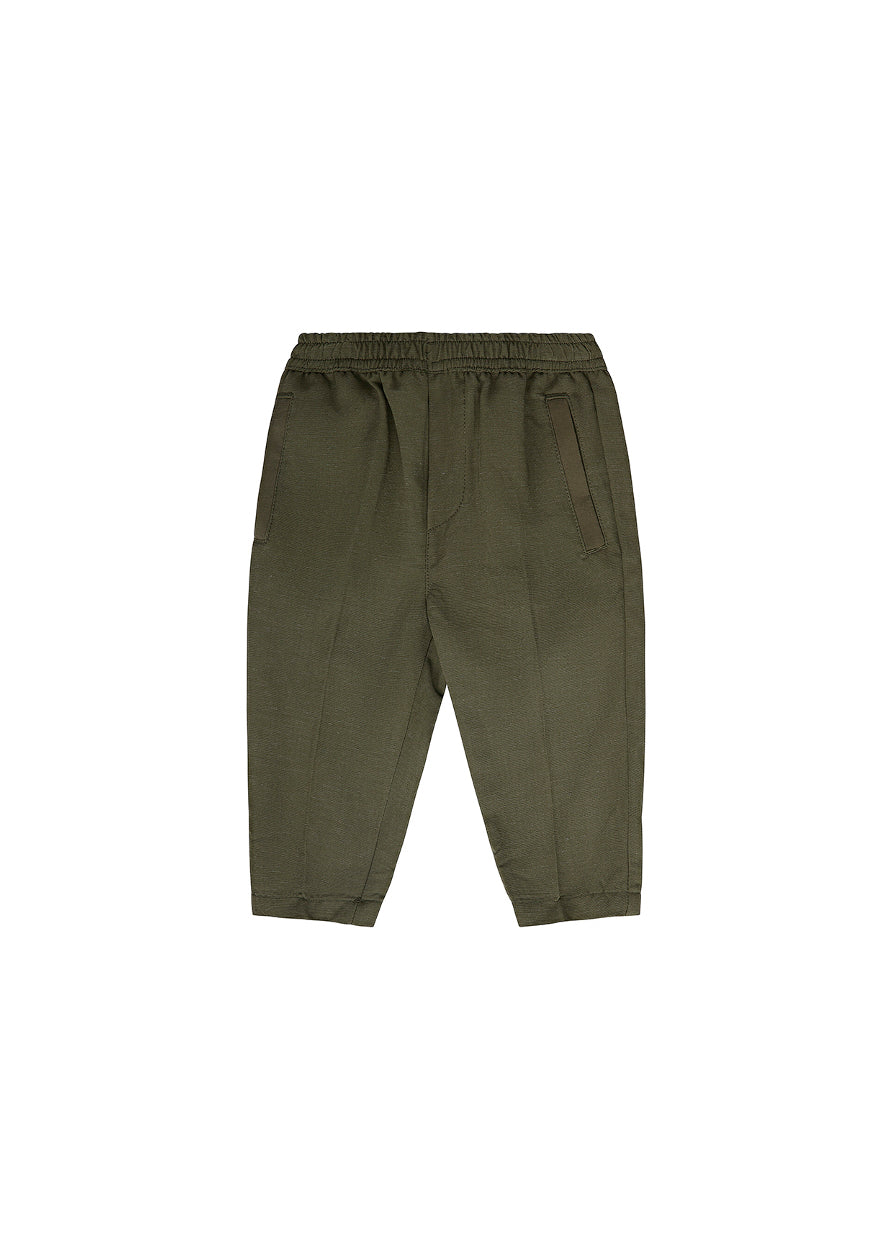 Cesare Paciotti Pantaloni Verde Militare per Neonati