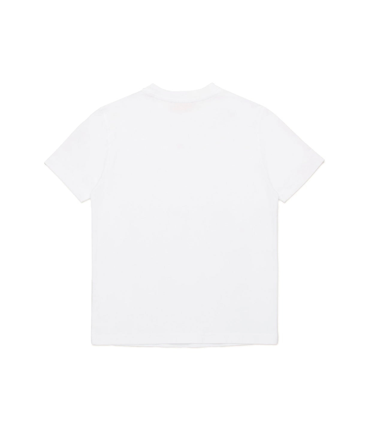 Diesel Kids T-hirt Bianca con Patch Oval D