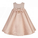 Blumarine Kids Abito con Maxi Fiocco Rosa per Bambine