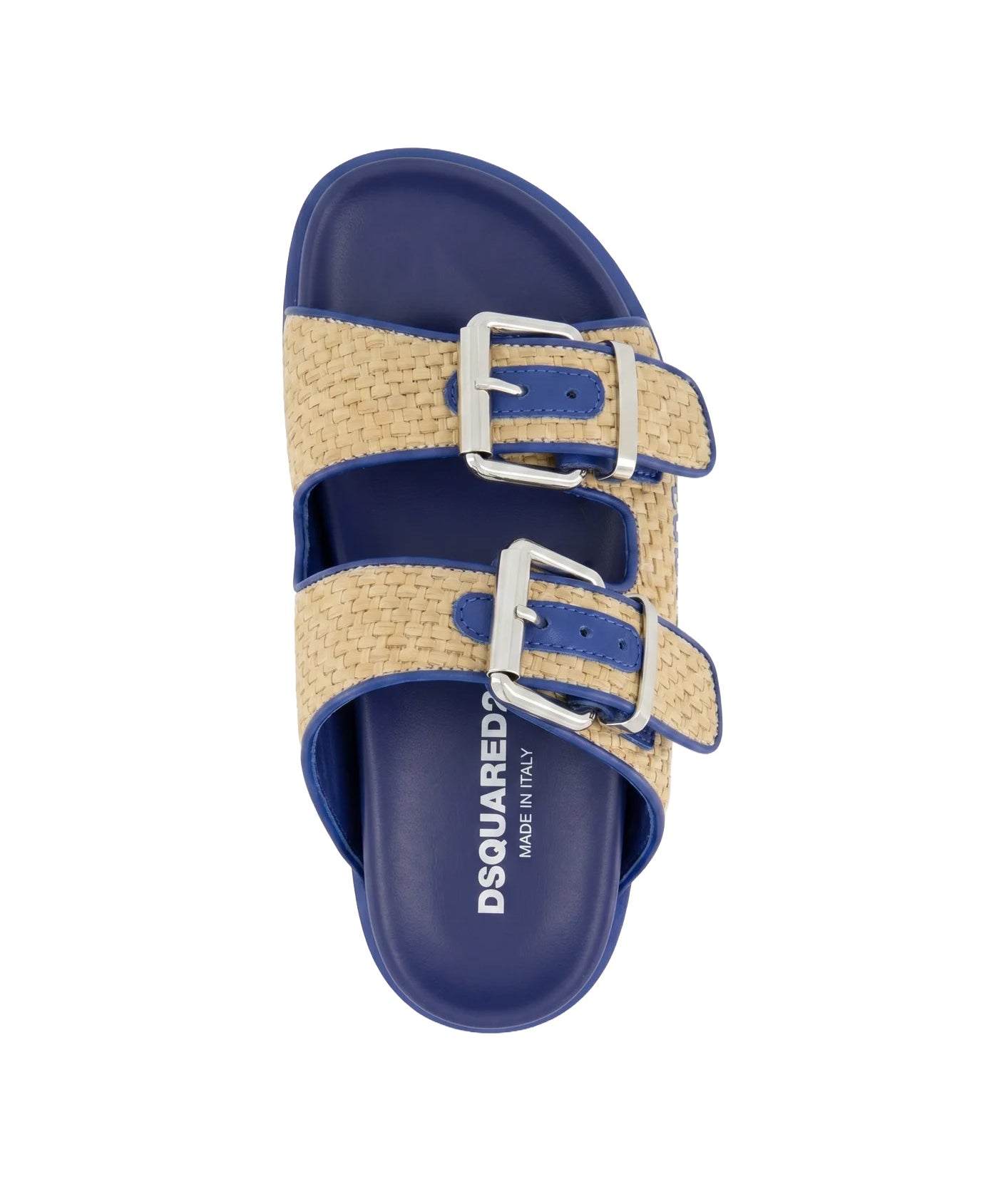 Dsquared2 Kids Sandalo beige/blu con Logo per Bambini