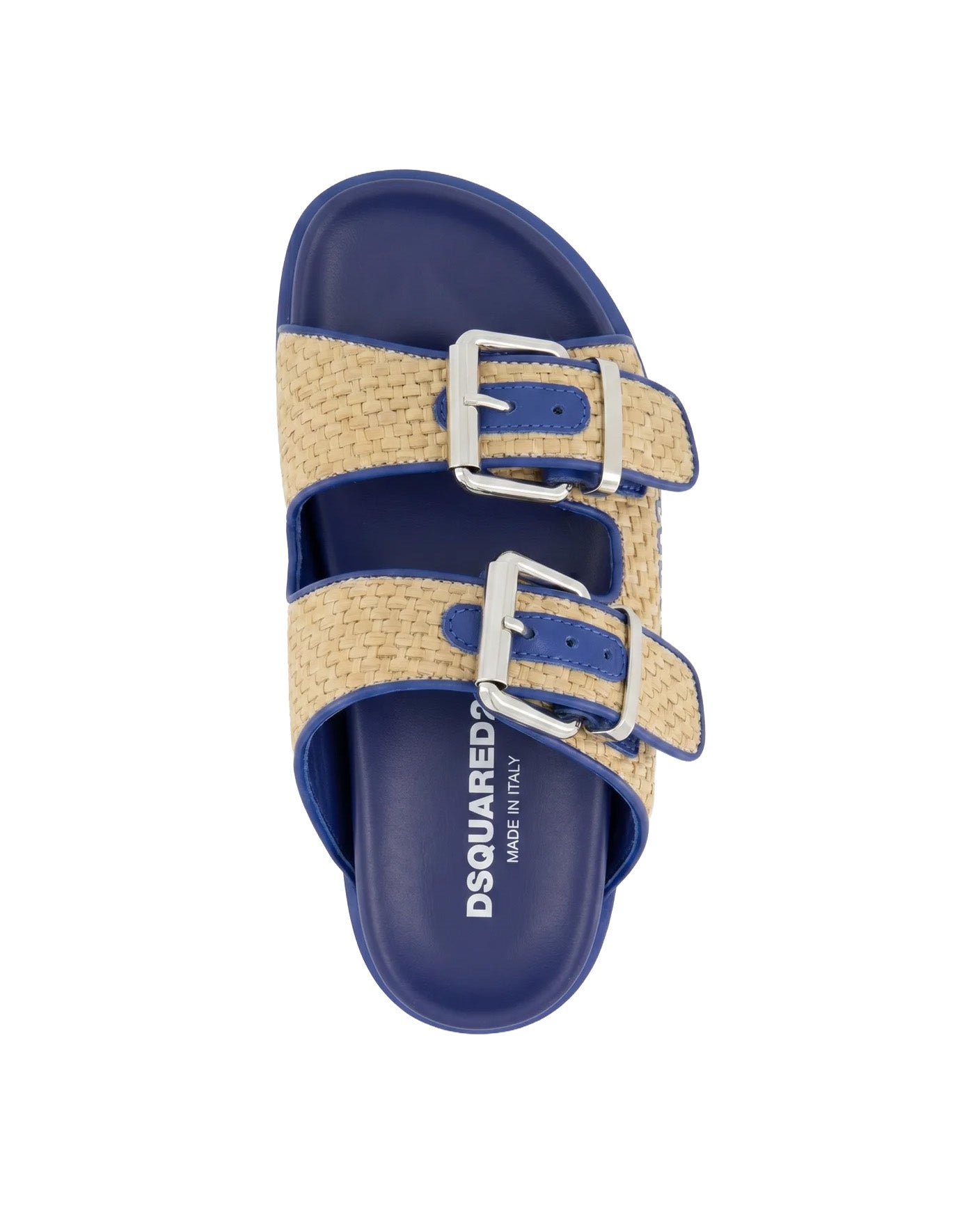 Dsquared2 Kids Sandalo beige/blu con Logo per Bambini