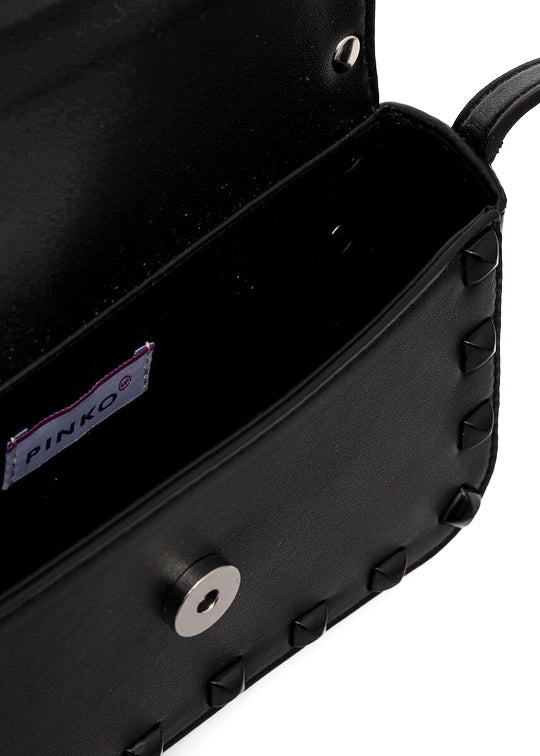 Pinko Kids Borsa a Tracolla Nera con Borchie per Bambine (dettaglio)