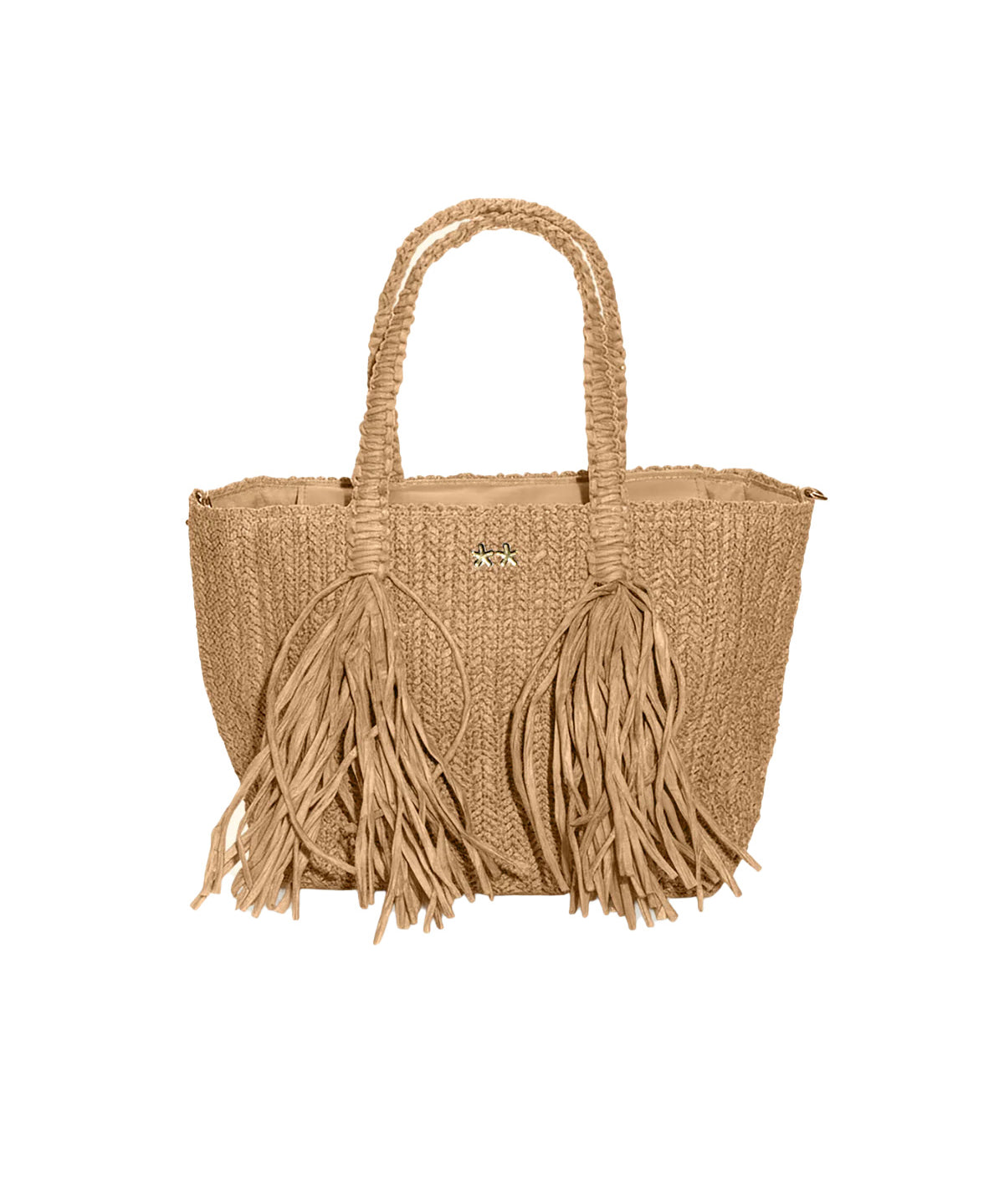 F**K Kids Mini Bag Beige con Logo per Bambine