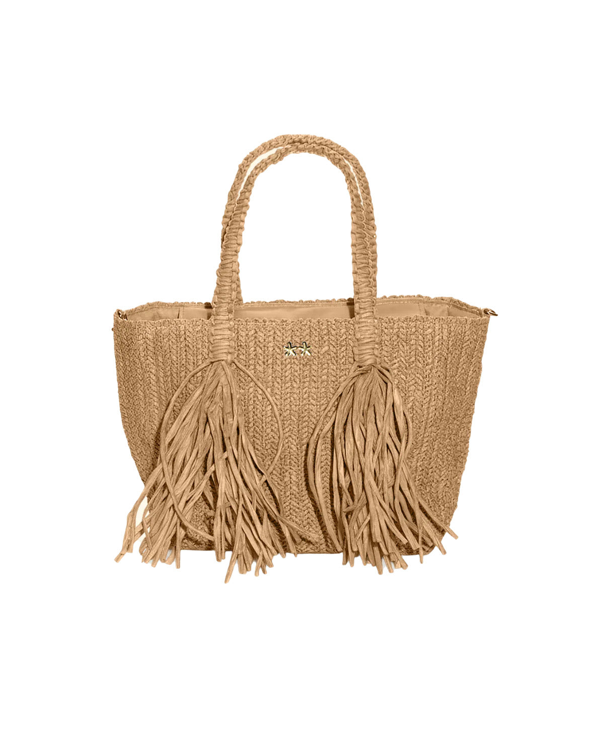 F**K Kids Mini Bag Beige con Logo per Bambine