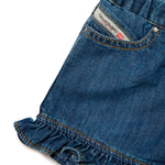 Diesel Kids Short di Jeans per Neonate