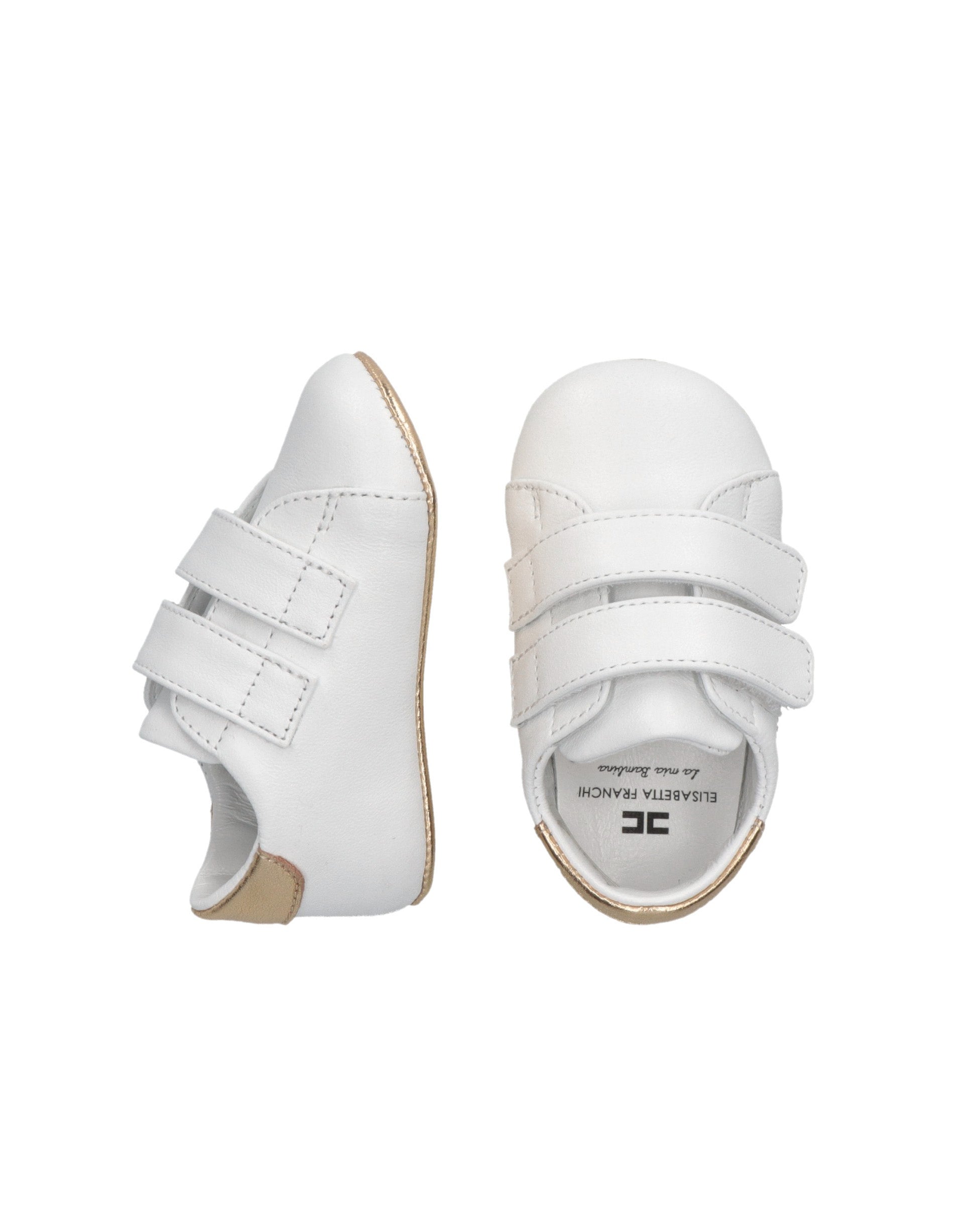 Elisabetta Franchi La Mia Bambina Sneaker Culla Bianco/Rosa per Neonate