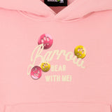 Barrow Kids Felpa con Cappuccio e Stampa Retro per Bambine
