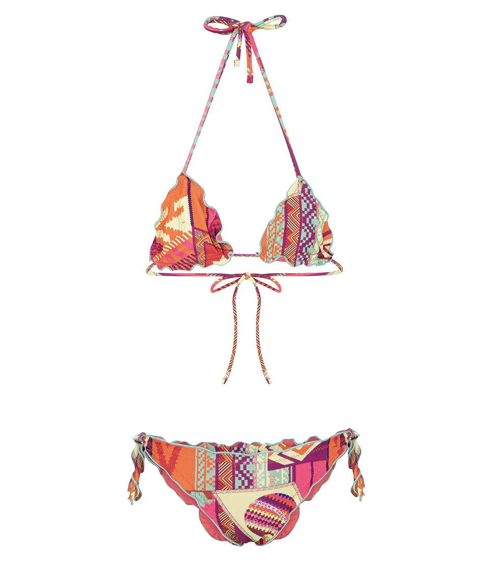 F**K Kids Costume a Triangolo Fantasia per Bambine