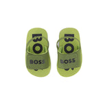 Boss Kids Sandali Verdi Pull On con Logo Neonati