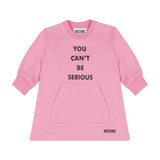 Moschino Kids Abito Rosa con Stampa per Neonate