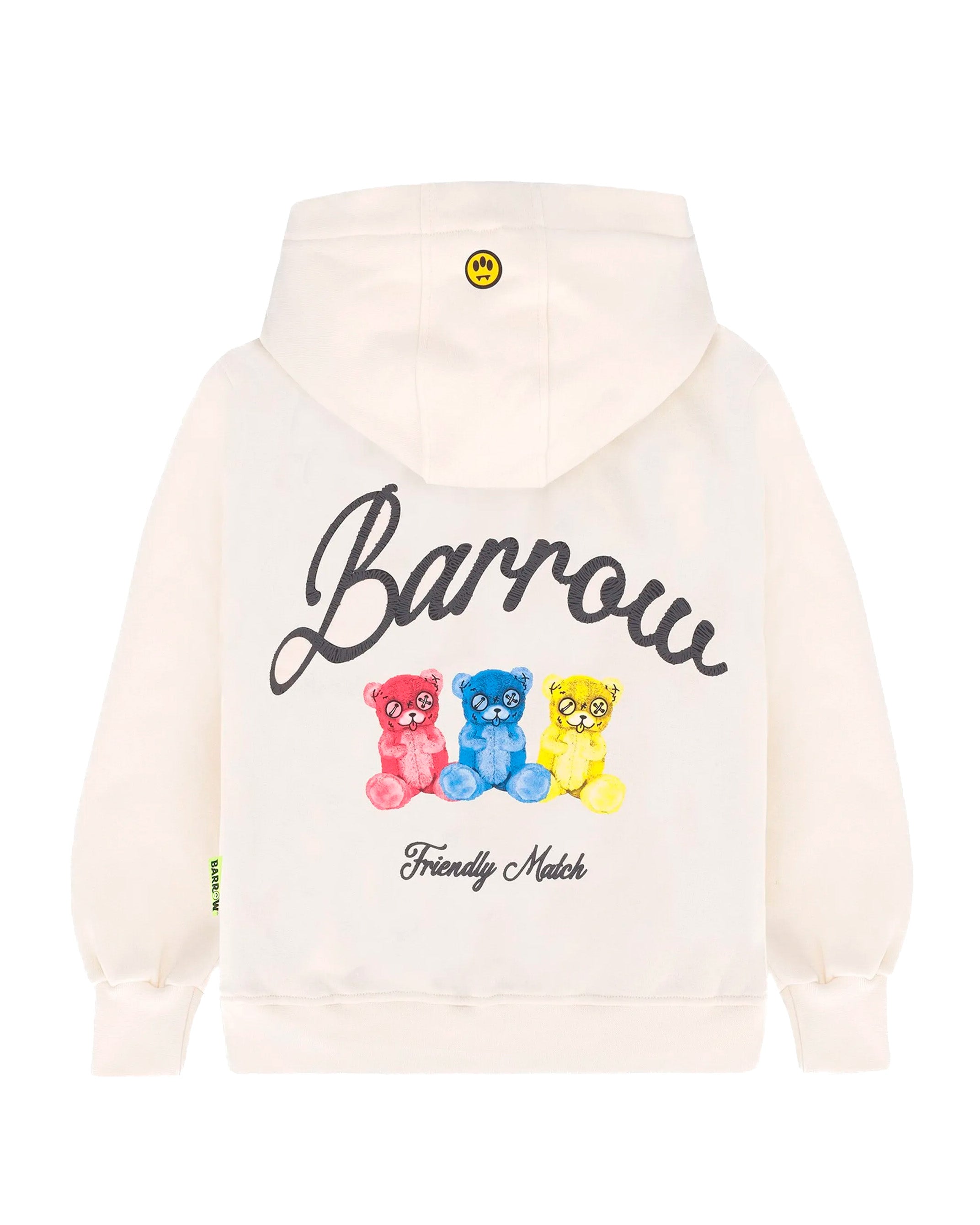 Barrow Kids Felpa Crema con Cappuccio Unisex per Bambini