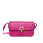 Pinko Kids Borsa a Tracolla Fucsia con Borchie per Bambine