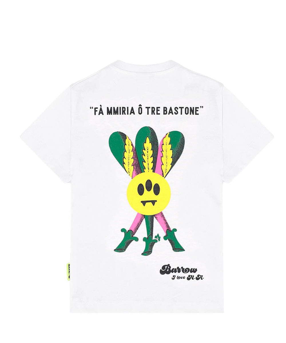 Barrow Kids T-Shirt Bianca "O' Scugnizzo" per Bambini