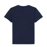 Lacoste Kids T-Shirt Blu con Ricamo Logo Unisex