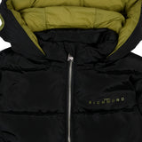 John Richmond Kids Giubbino Nero e Verde con Logo per Bambini