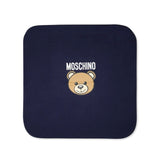 Moschino Kids Coperta Blu Navy con Teddy Bear per Neonati