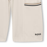 Boss Kids Completo Giubbino Antivento e Bermuda Sabbia per Bambini