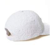 Twinset Kids Cappello Bianco in Pizzo Macramè per Bambine (retro)
