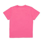 Diesel Kids T-Shirt Fucsia con Logo Oval D per Neonate retro
