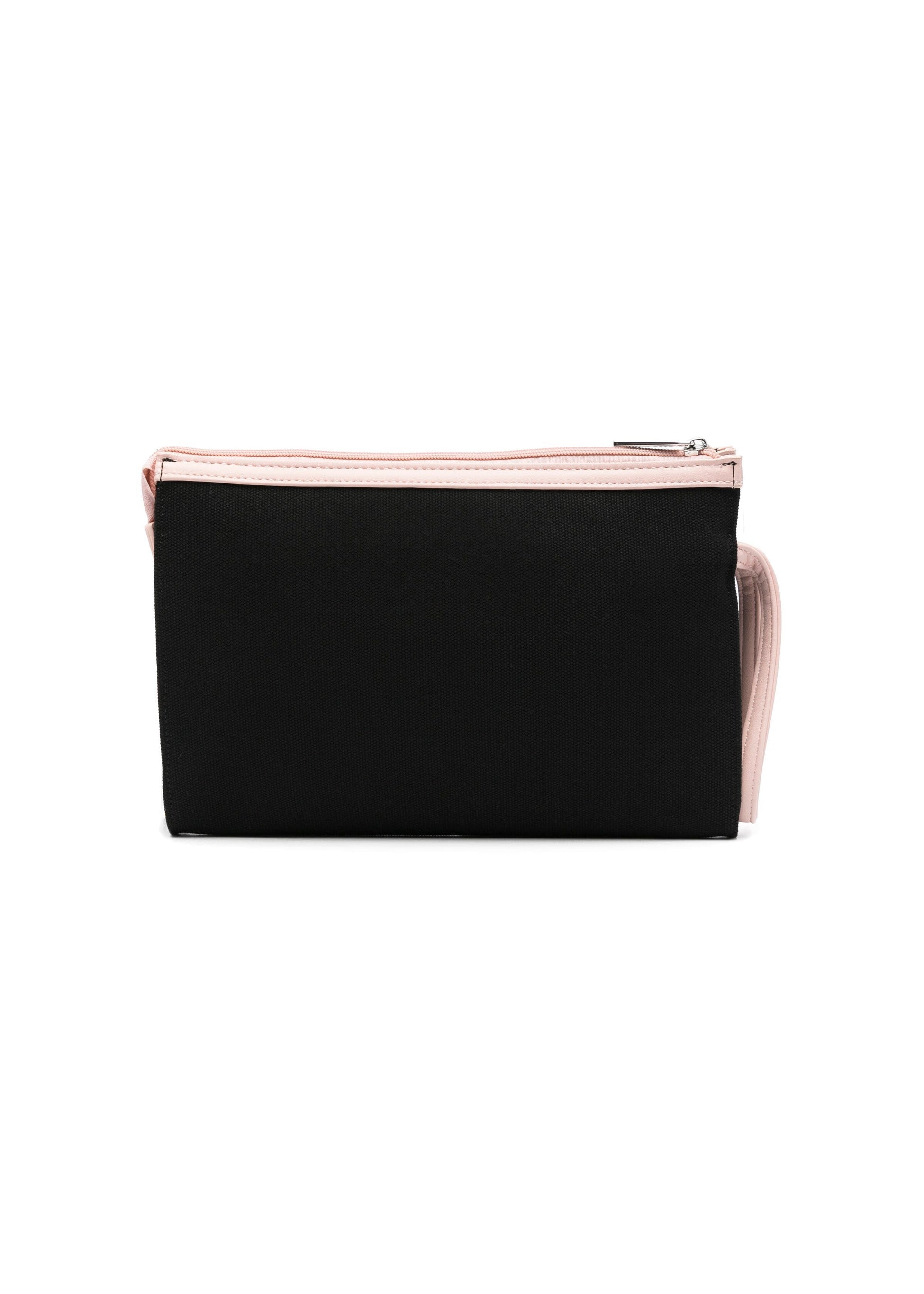 Msgm Kids Borsa Clutch Nera con Stampa Logo