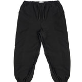 Iceberg Kids Pantalone di Tuta Nero con Ricamo Logo Tono su Tono per Bambini