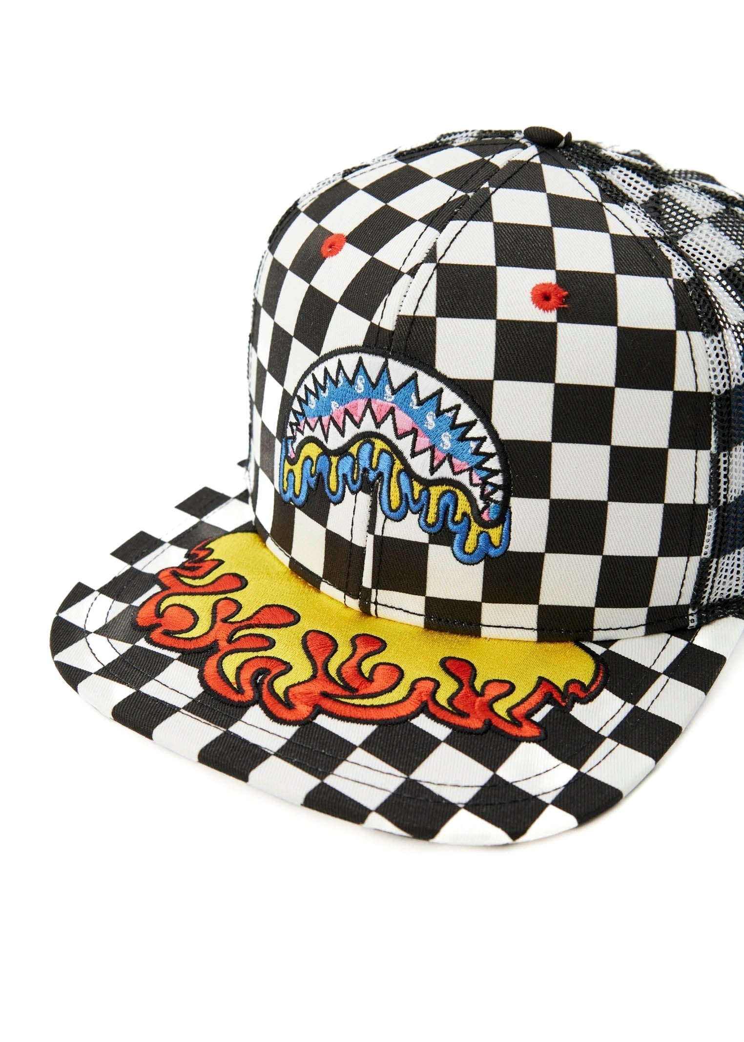 Sprayground Kids Shark in Paris Hat Black/Grey for Kids