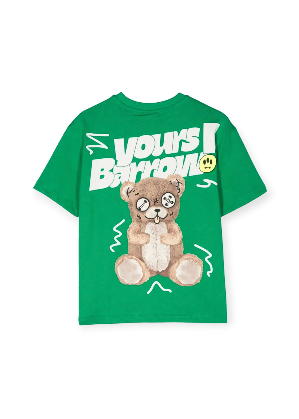 Barrow Kids T-shirt Verde con Stampa per Bambini