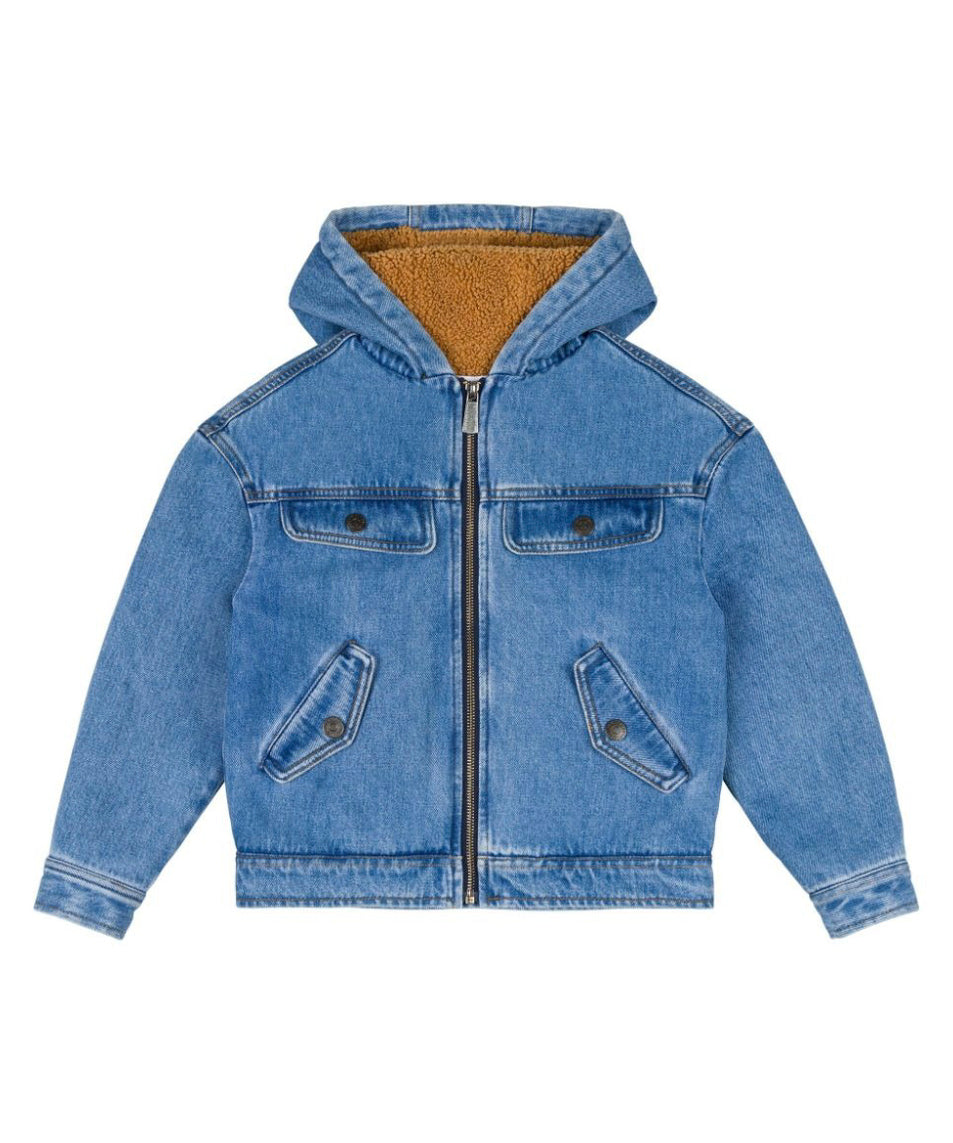 Moschino Kids Giubbino Denim con Logo per Bambini
