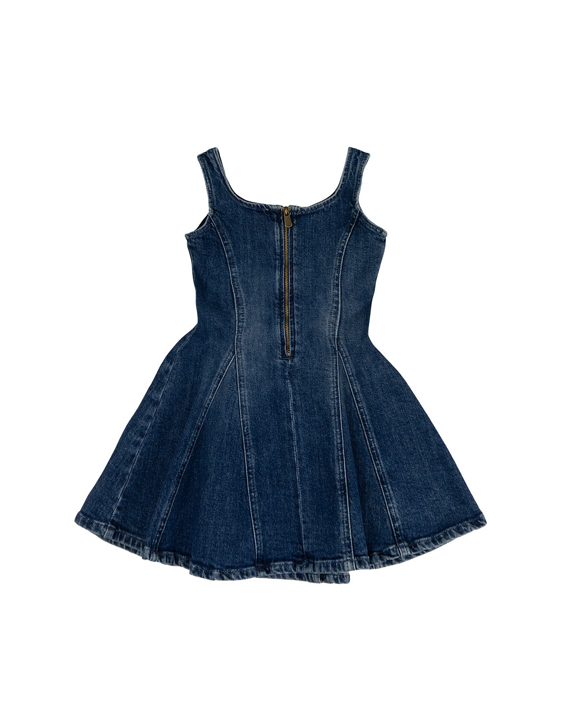 Pinko Kids Abito in Denim con Ricamo Rose per Bambine