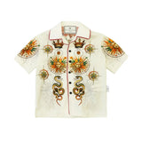 Philipp Plein Kids Camicia Avorio a Fantasia per Bambini