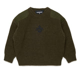 Dsquared2 Kids Maglioncino Verde Scuro con Logo Unisex