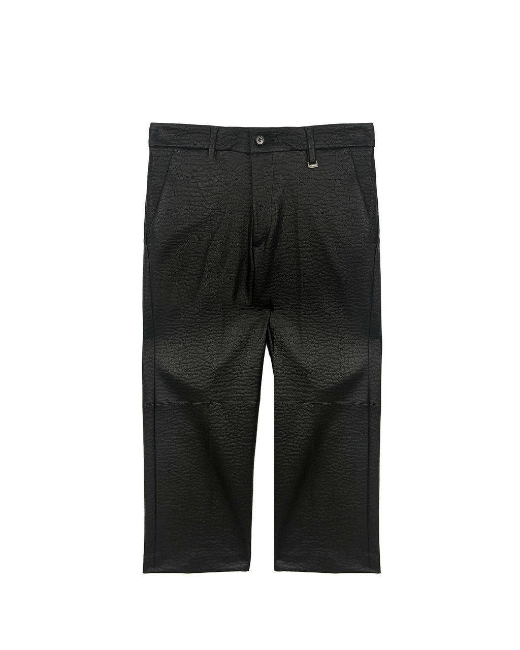I'M Brian Kids Pantalone Nero in EcoPelle  per Bambini