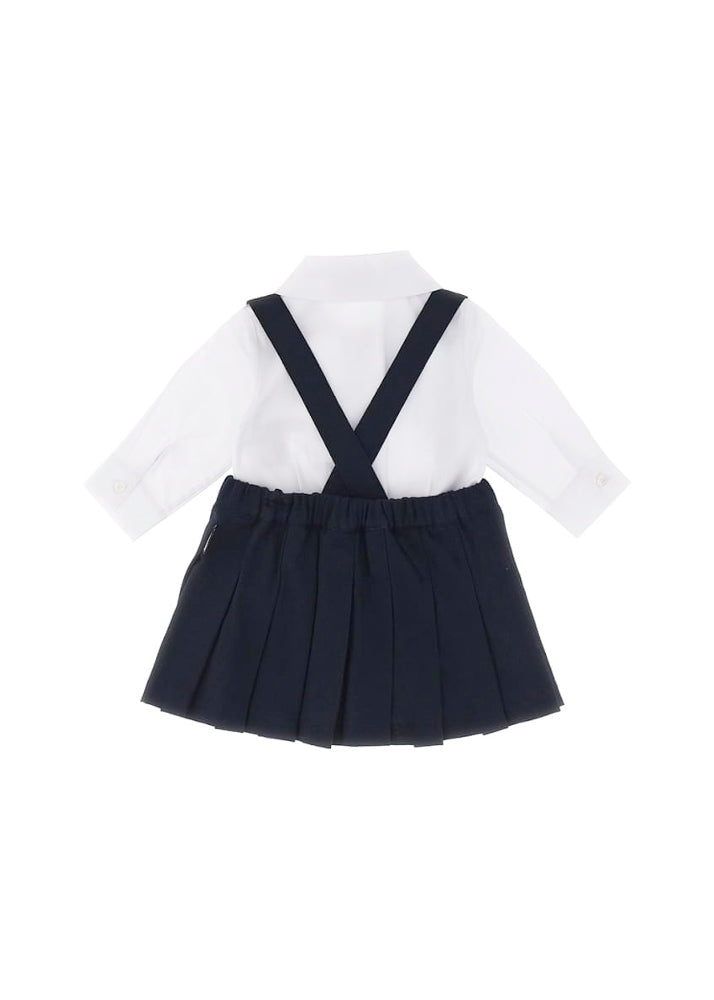 Moschino Kids Salopette con Camicia per Neonate