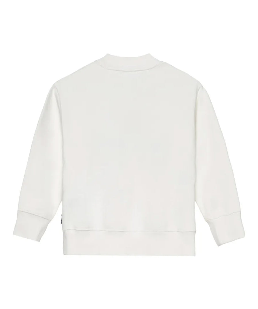 Palm Angels Kids Girocollo Bianco con Stampa Teddy per Bambini