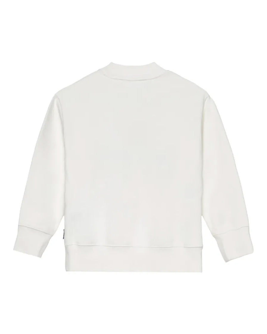 Palm Angels Kids Girocollo Bianco con Stampa Teddy per Bambini