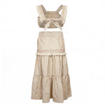 Cocò et Mama Kids Top+Gonna Beige Fantasia Indiana per Bambine