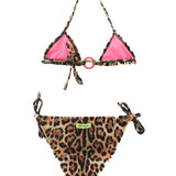 4GIVENESS Costume Bikini Fantasia Maculata per Bambine (retro)