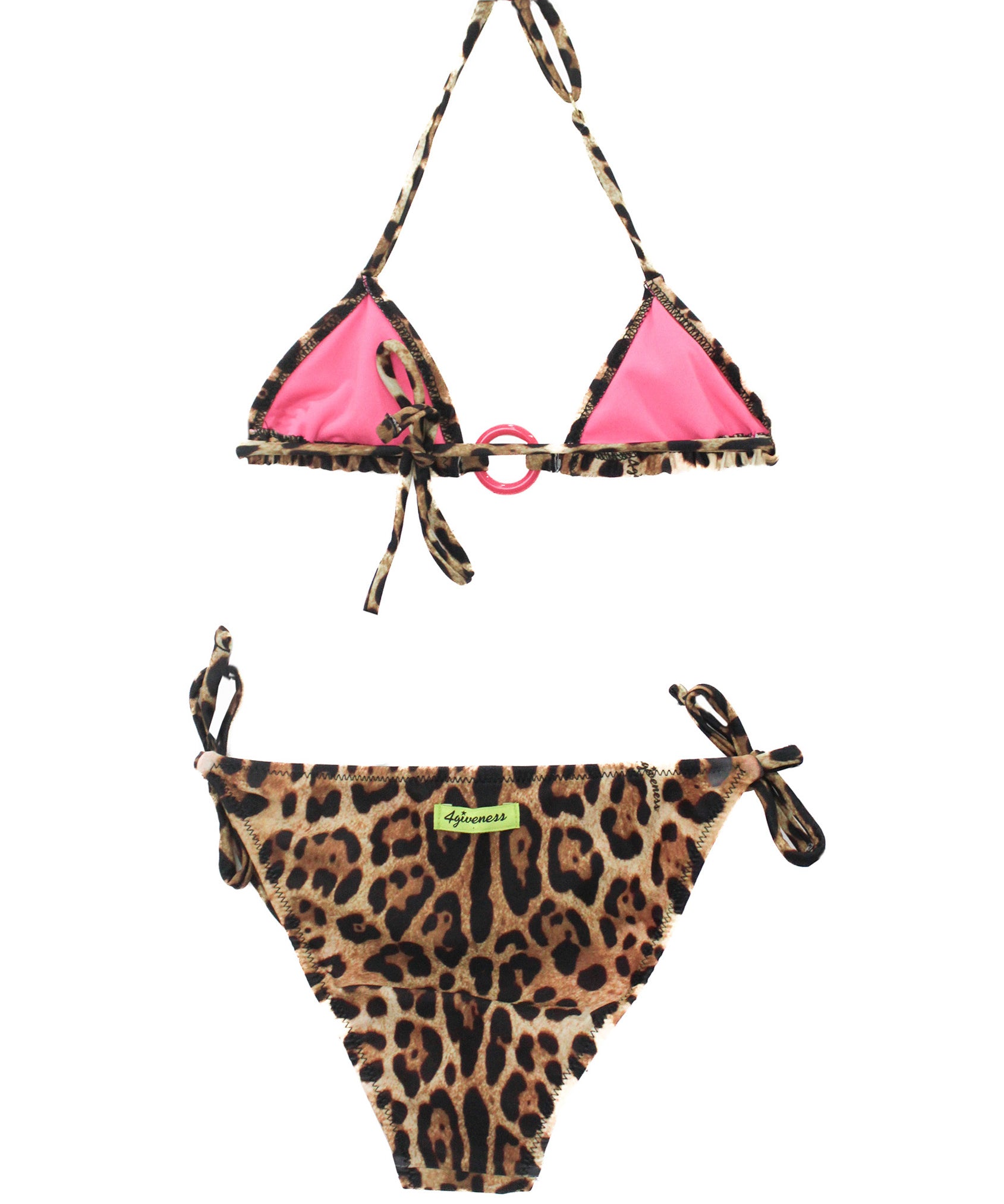 4GIVENESS Costume Bikini Fantasia Maculata per Bambine (retro)