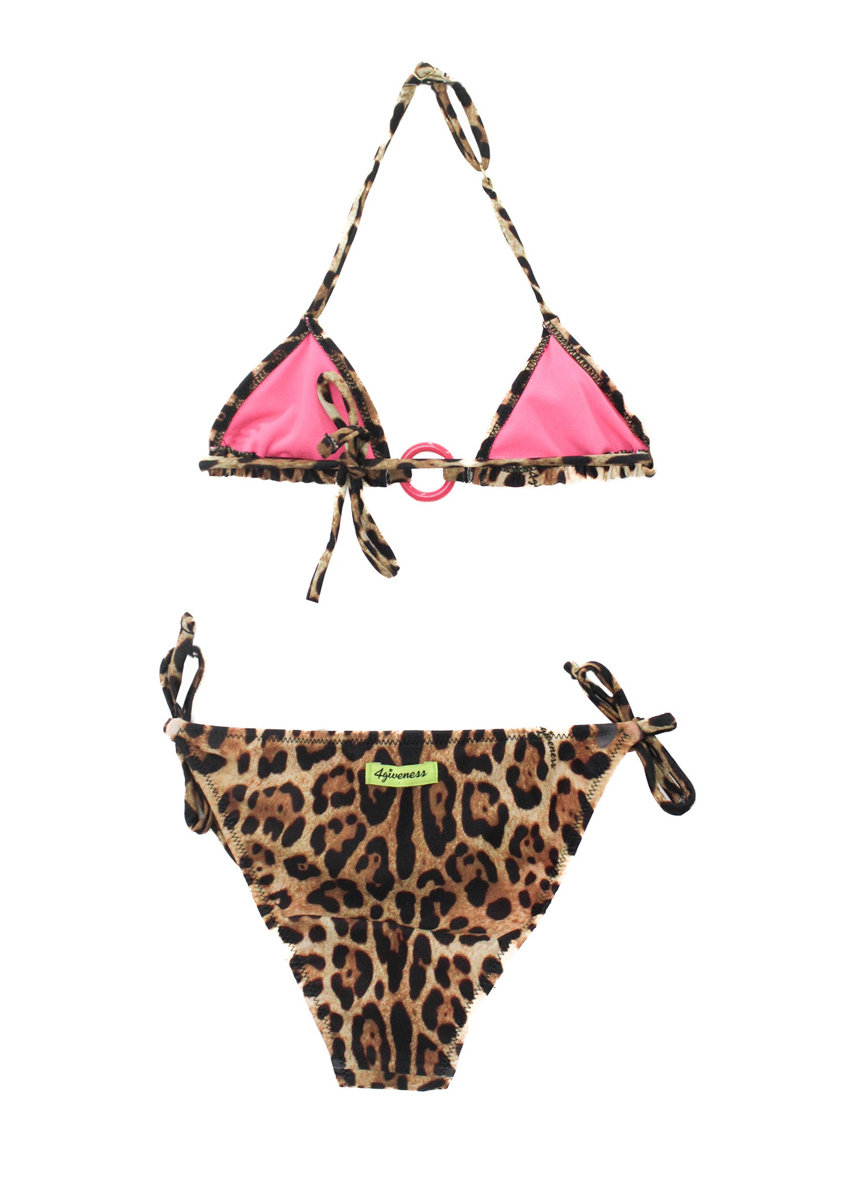 4GIVENESS Costume Bikini Fantasia Maculata per Bambine (retro)