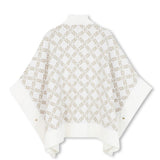 Michael Kors Kids Mantella Bianca con Logo All Over per Bambine