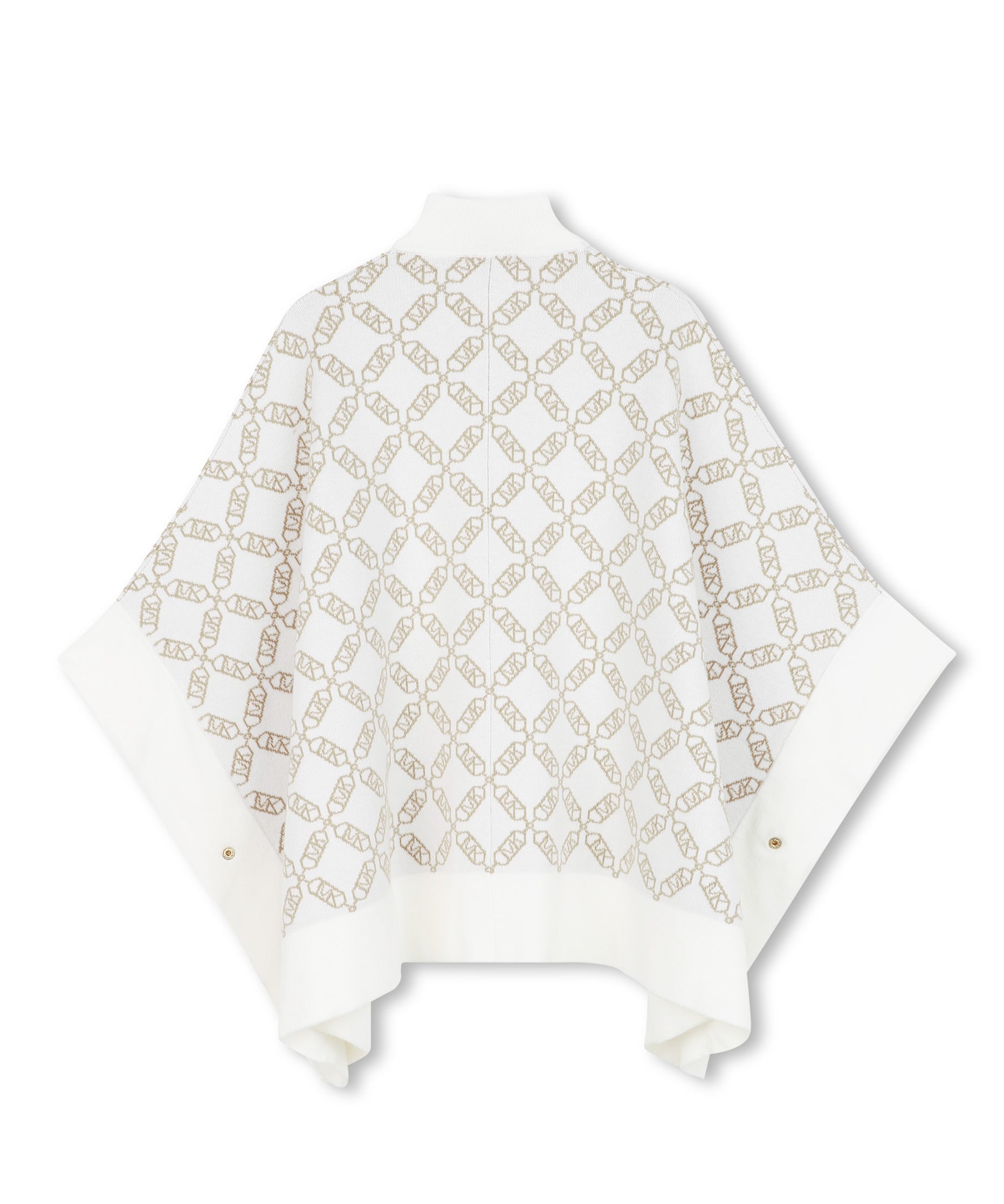 Michael Kors Kids Mantella Bianca con Logo All Over per Bambine
