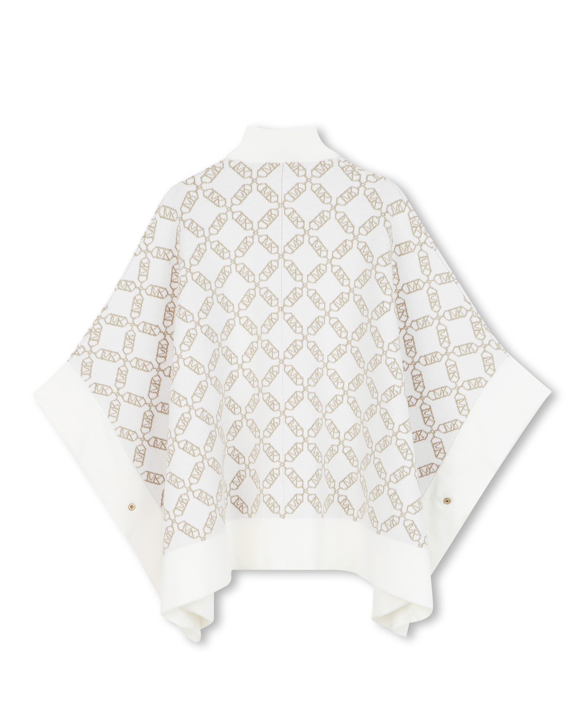 Michael Kors Kids Mantella Bianca con Logo All Over per Bambine
