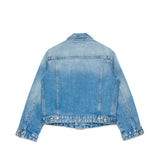 Dsquared2 Kids Giacca in Denim Blu Chiaro per Bambine