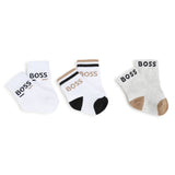 Boss Kids Set Calzini in 3 Colori Per Neonati