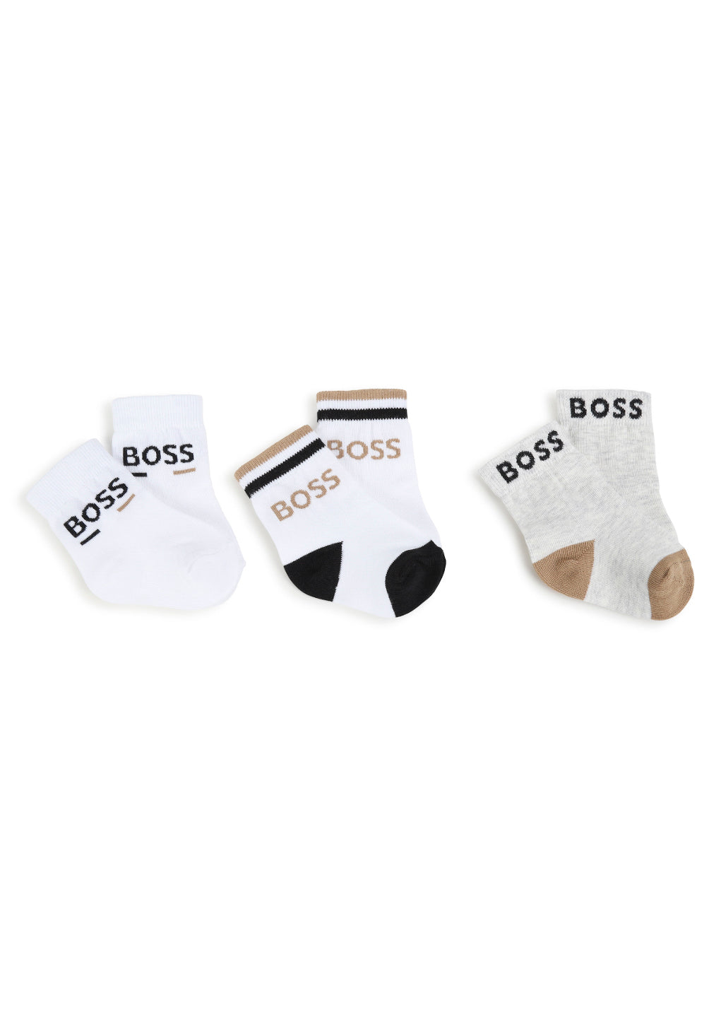 Boss Kids Set Calzini in 3 Colori Per Neonati