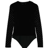 Pinko Kids Body Nero con Strass per Bambine